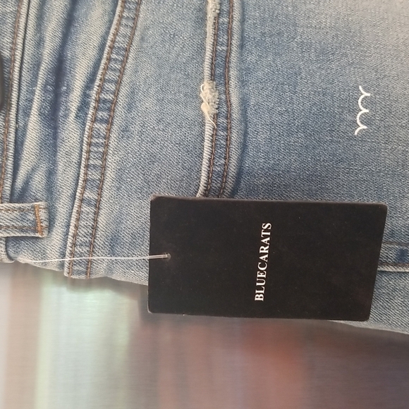 BLUECARATS The McQueen 5-Pocket Slim Fit Jeans ~ Light Distressed 32 NWT - Picture 12 of 14